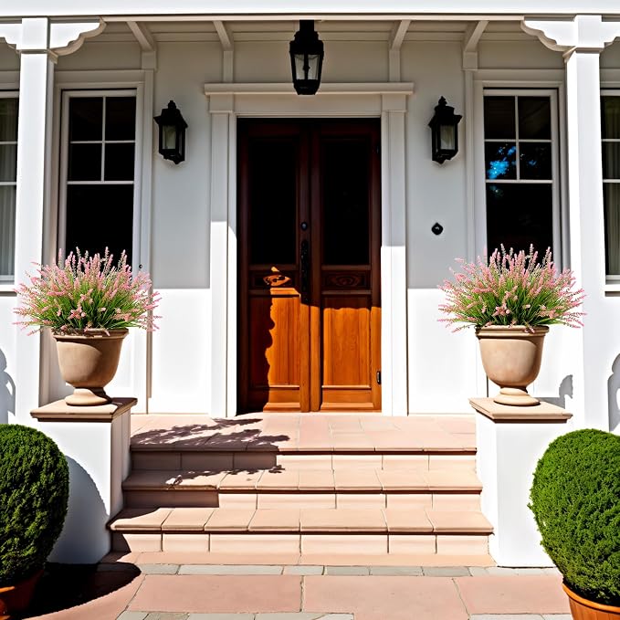 Artificial Faux Plants Outdoor Spring Decorations, Summer Fake Monkey Grass - Image 4