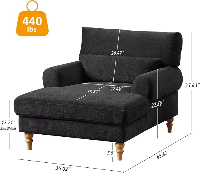 Modern Chaise Lounge Chair - Image 2