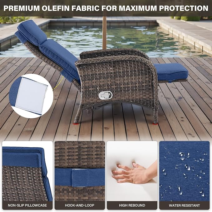 Belord 7 Piece Wicker Patio Furniture Set - Image 7