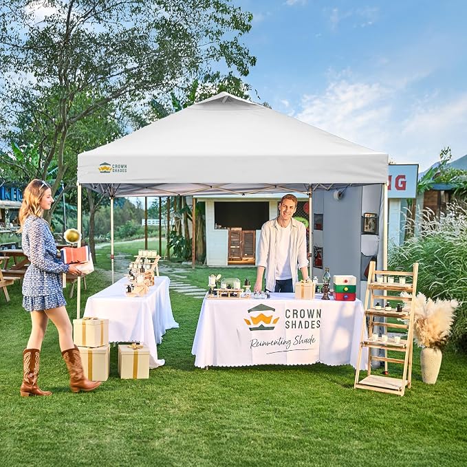 CROWN SHADES Canopy Tent 10x10 Pop Up Canopy Outdoor Shade - Image 3