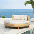 Scott Living Jennie Outdoor Round Wicker Daybed by ScottLivingbyDrewJonathan