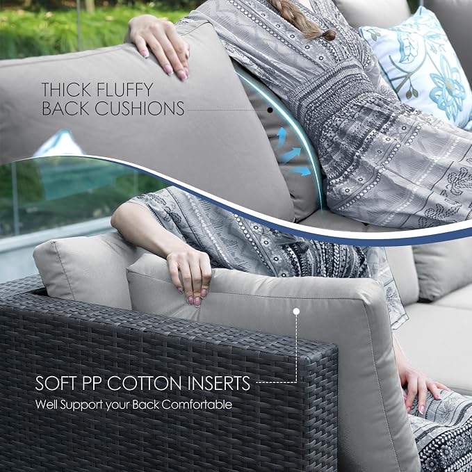 NICESOUL 15 Piece Outdoor Sectional - Image 8
