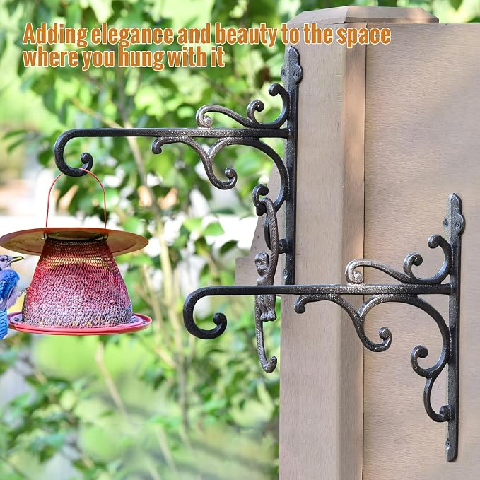 Sungmor Cast Iron Wall Hook Plant Hangers - Image 7
