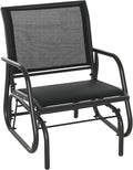 Outsunny Porch Glider, Metal Frame Swing Glider Chair by Outsunny