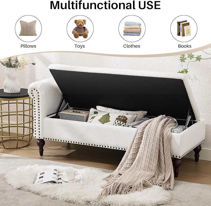 56.6" Wide Chaise Lounge Indoor - Image 6