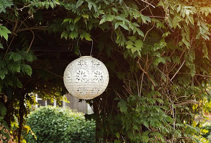 Soji Stella Market, LED Outdoor Solar Lantern, Handmade - Image 9