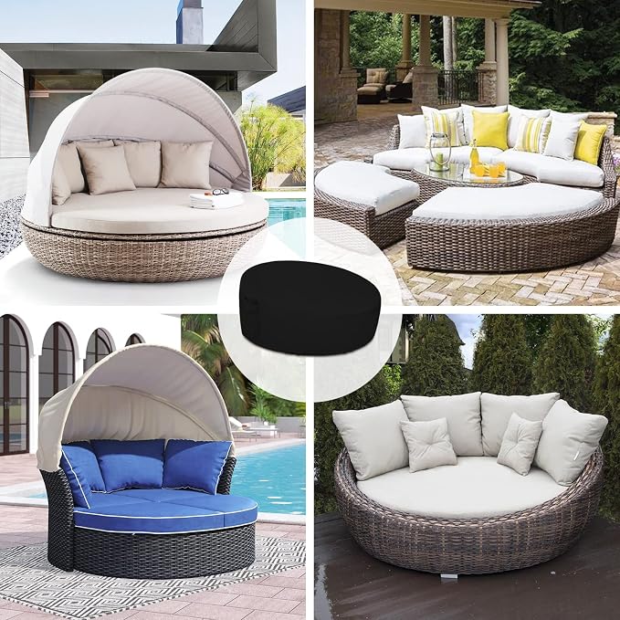 Easy-Going Heavy Duty 600D Outdoor Daybed Cover 88 Inch UV Resistant Patio - Image 7