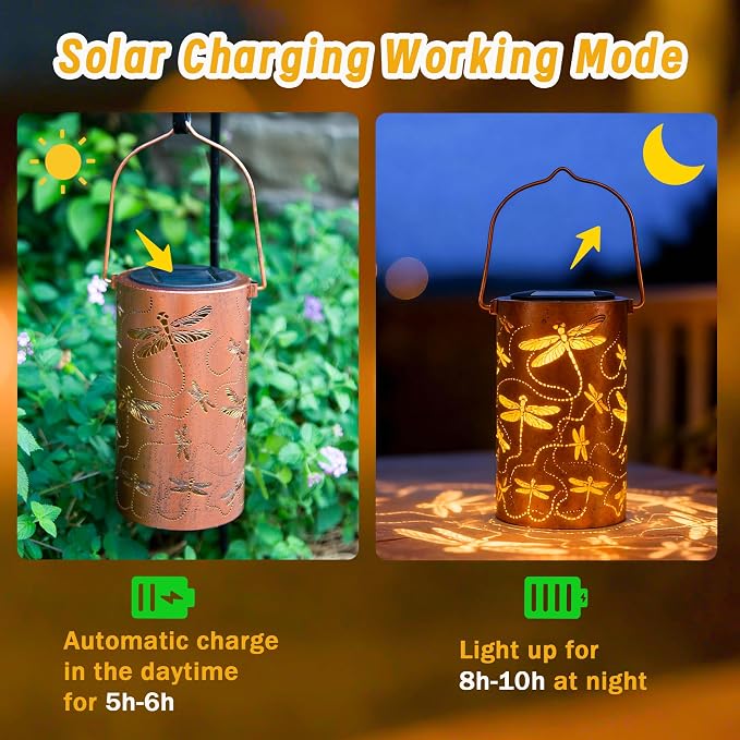 Dragonfly Solar Lanterns Outdoor Waterproof, Birthday Gifts - Image 2
