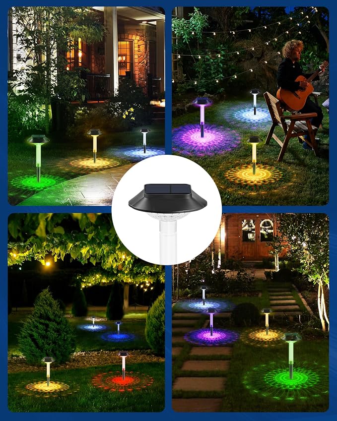 ALEPOD Color Changing Solar Pathway Lights - Image 8