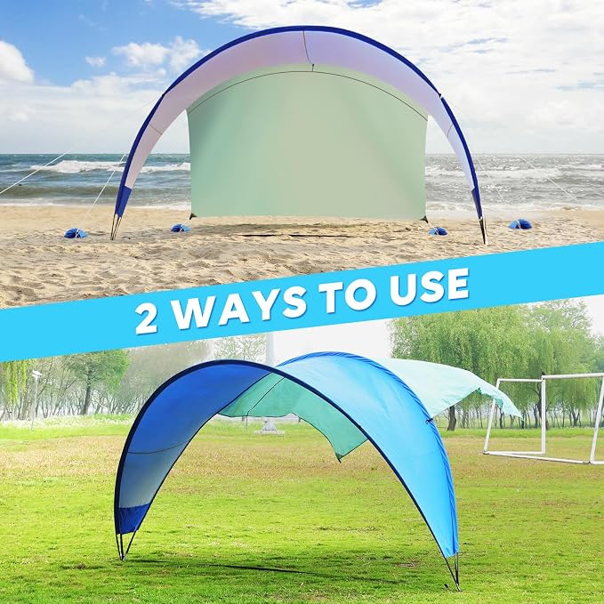 TOBTOS UPF 50+ Pop Up Beach Tent, Easy Set Up Beach Umbrella, Sun Shelter - Image 6
