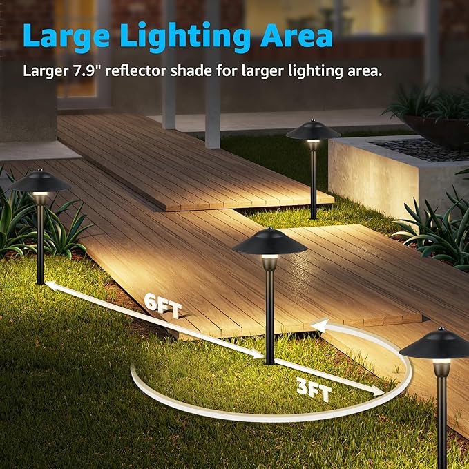 SUNVIE LED Low Voltage Landscape Lighting 12-24V Landscape Lighting Kit - Image 4