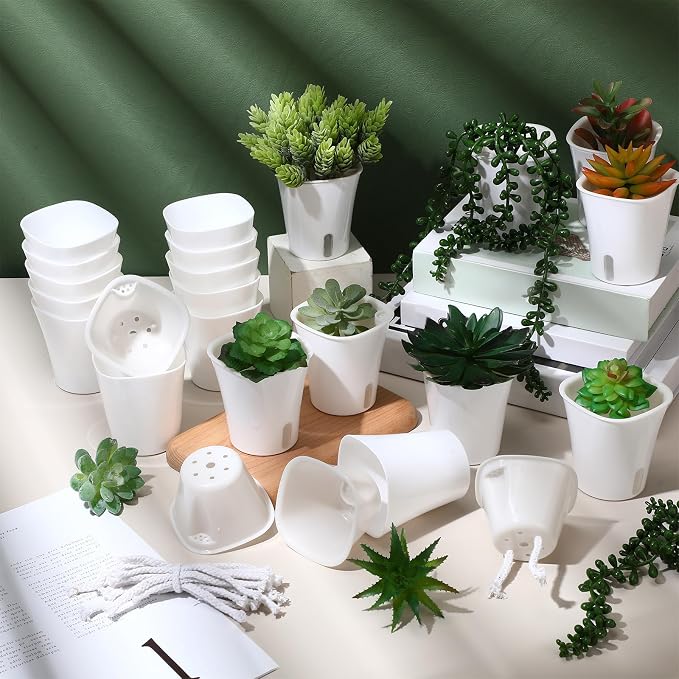20 Pcs 3 Inch Self Watering Pots Self Watering Planters - Image 5