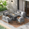 Wisteria Lane 7 Seats Aluminum Outdoor Patio Furniture Set by WisteriaLane