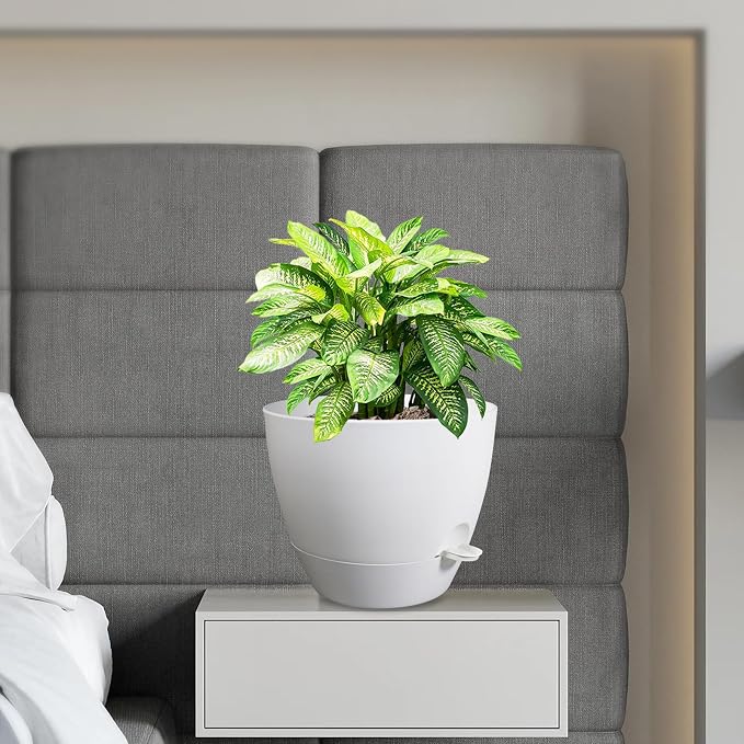 12 inch Large Self Watering Pots, Flower Plant Pots - Image 7