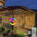 ZAIYW 10x10Ft Curtain Lights Connectable Warm White & Multicolor Changing 300 by ZAIYW
