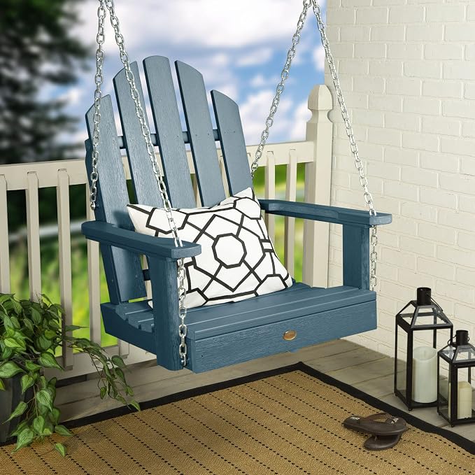 highwood Classic Westport Adirondack Single Seat 1-Person Porch Swing, - Image 2