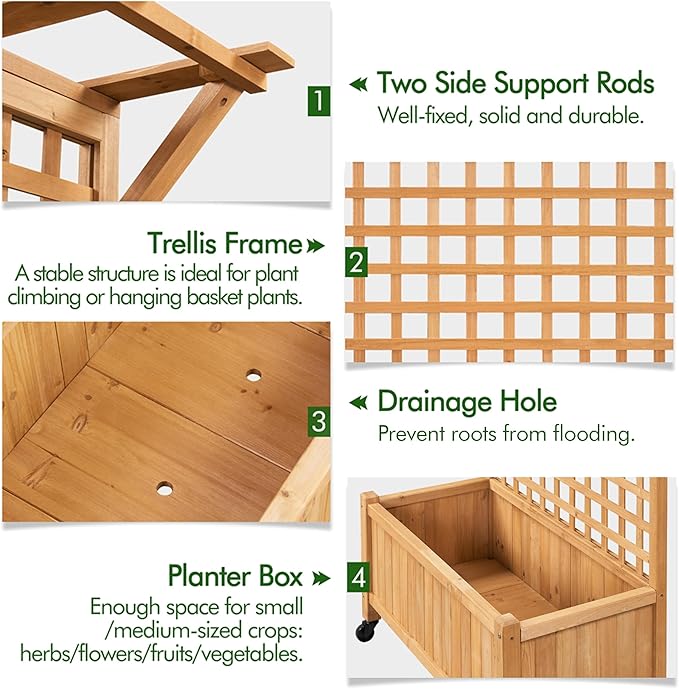 Yaheetech 72" H Garden Planter - Image 6