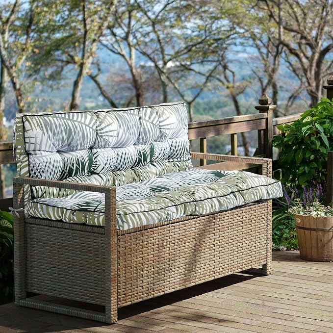 Outside Benches Cushion with Backrest, Thicken Waterproof Swing Cushions 2/3 - Image 7