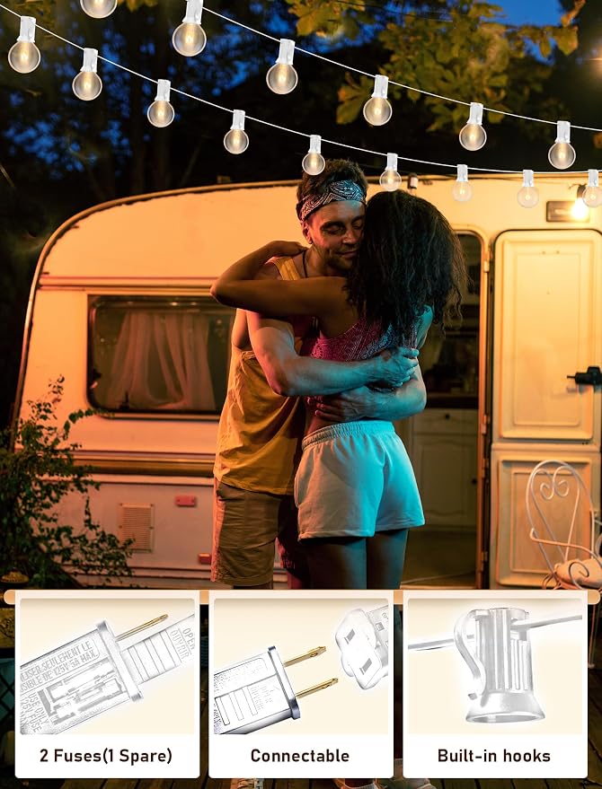 50FT Outdoor White String Lights - Image 4