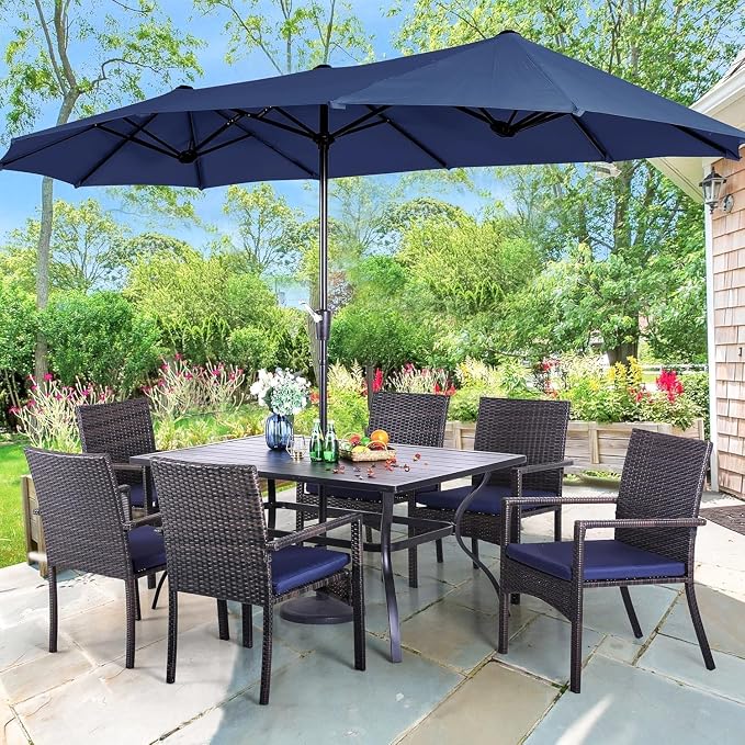 PHI VILLA 7 Piece Patio Dining Set - Image 8