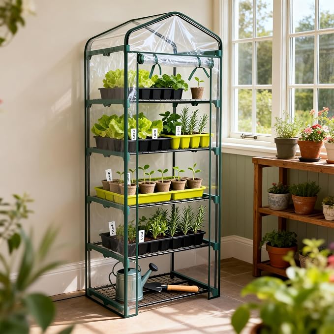 Worth Garden 5 Tier Mini Greenhouse - Image 2