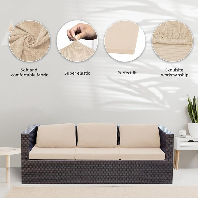 Patio Cushion Covers Outdoor Cushion Covers, Super Elastic Cushion Covers - Image 3