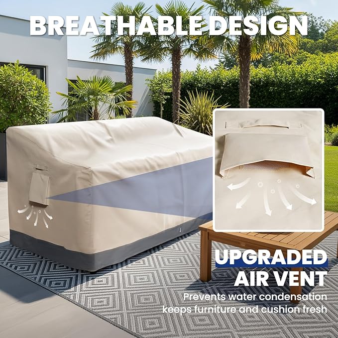 Extra Heavy Duty 2 Seater Outdoor Sofa Cover Waterproof - Image 6