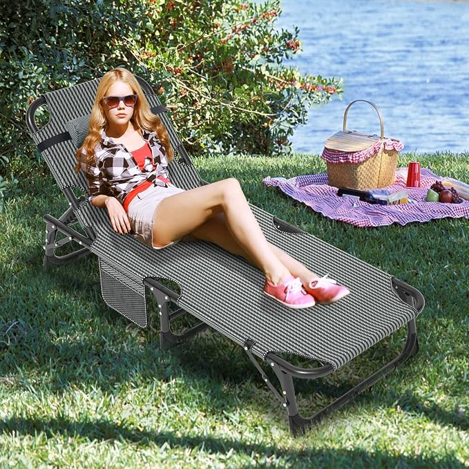 LILYPELLE Folding Outside Chaise Lounge Chair - Image 4
