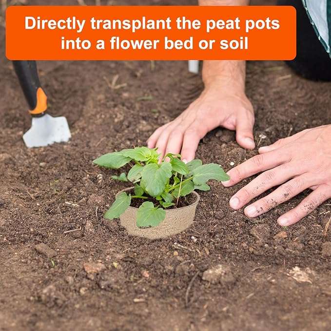 120 Packs 3.15 Inch Peat Pots, Biodegradable Pots - Image 5