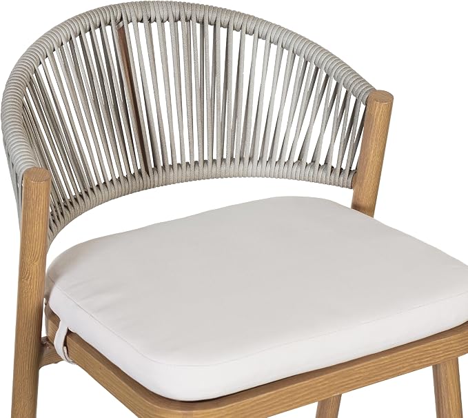 Christopher Knight Home Hearth 30.25" Patio Barstools Set of 2, Woven Wicker - Image 10