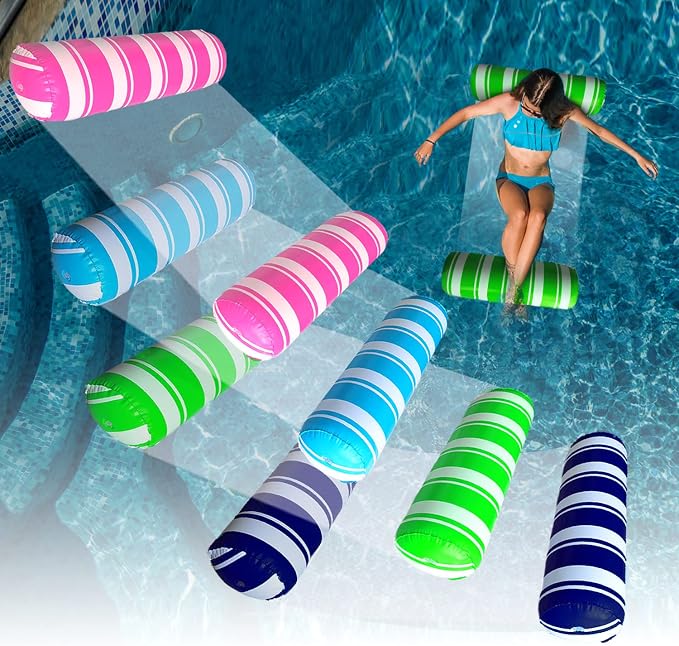 Inflatable Pool Floats Adult Size Water Hammock, Pool Rafts Lounge Chairs by BLOFUNmakelifebetter