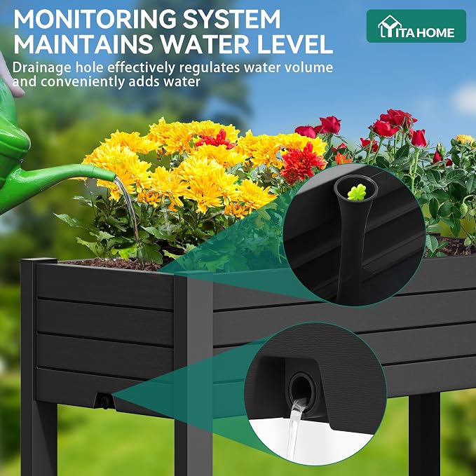 YITAHOME 3.6x1.5x2.8 FT Elevated Garden Bed Kit - Image 4