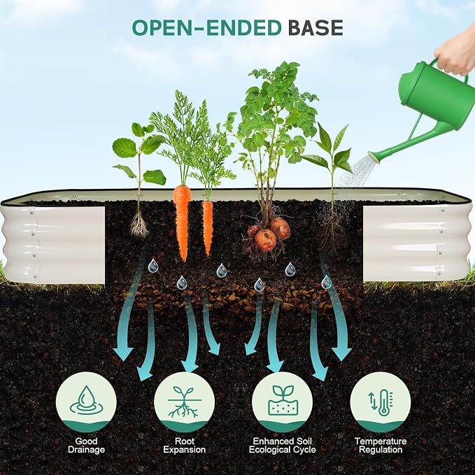 4 in 1 Galvanized Raised Garden Bed - Image 6