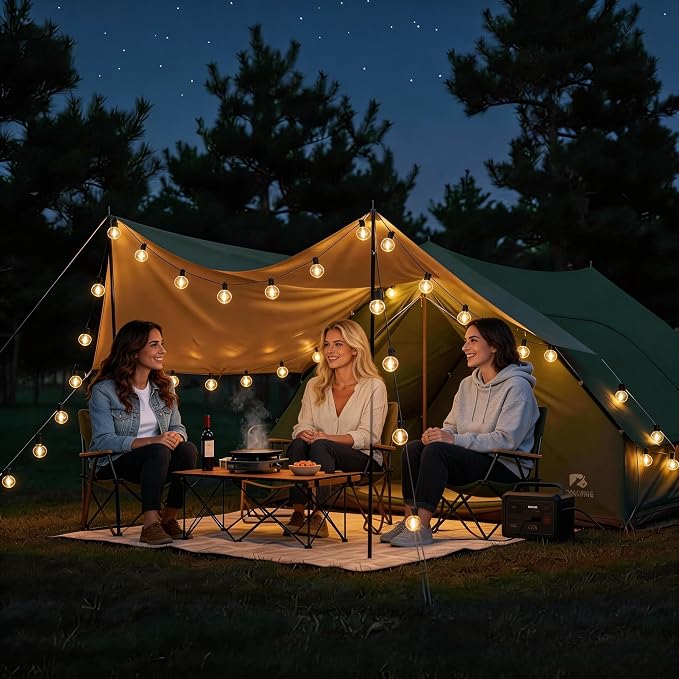 RTTY Dense-Glow Outdoor String Lights 60 ft, G40 Led Patio Globe Lights - Image 8
