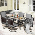 LEVELEVE 7 Piece Outdoor Patio Dining Set by Enjoyyourlife