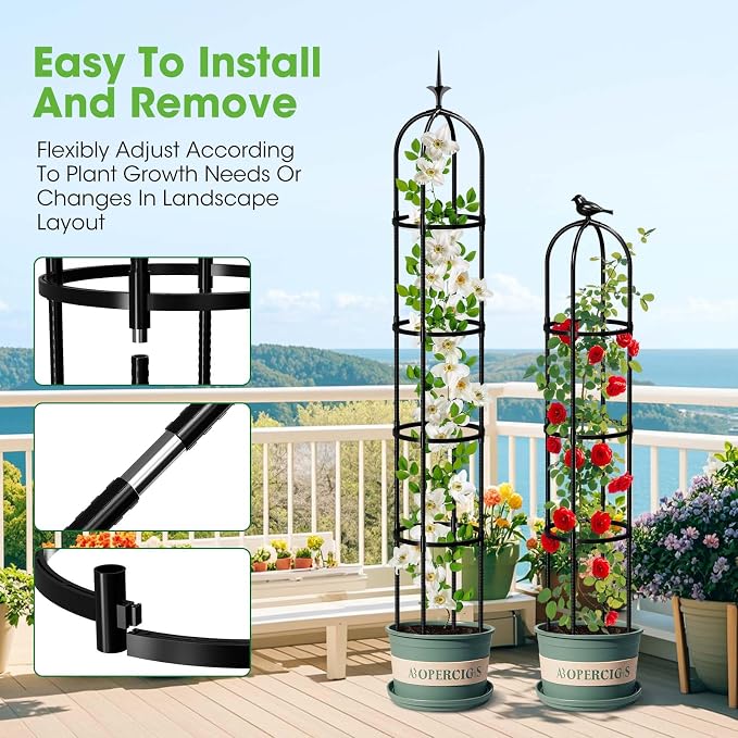 2026 Updated Garden Obelisk Trellis - Image 4