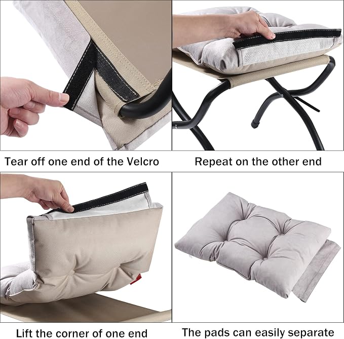 15" Foldable Foot Stool Ottoman - Image 9