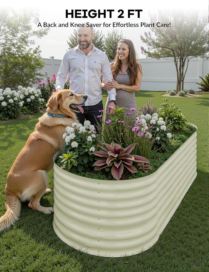 GarveeLife 6x3x2 ft Galvanized Raised Garden Bed - Image 5