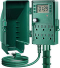 SURAIELEC Outdoor Power Stake, 7-Day Programmable Digital Timer, Power Strip by SURAIELEC