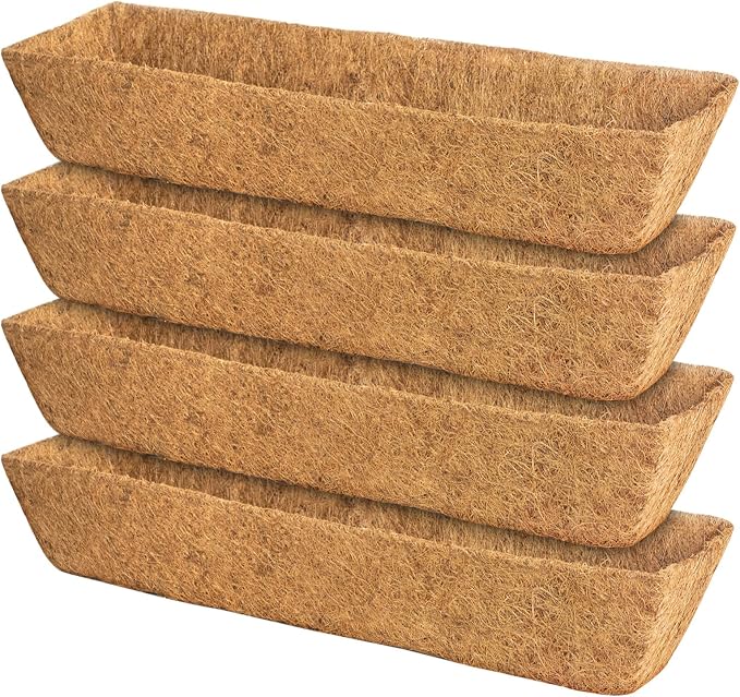 4 Pack 30 Inch Trough Coconut Liners by KarlliuHOMEGARDEN