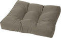Cushion Source Tufted Ottoman Cushions, Sunbrella Canvas Taupe by CushionSource