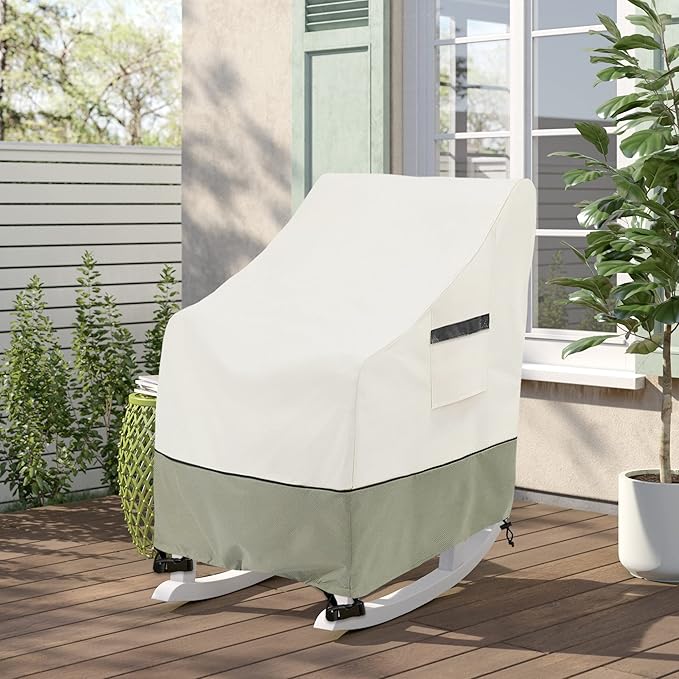 Outdoor Rocking Chair Cover 2 Pack, 100% Waterproof Heavy Duty Outdoor Chair - Image 6