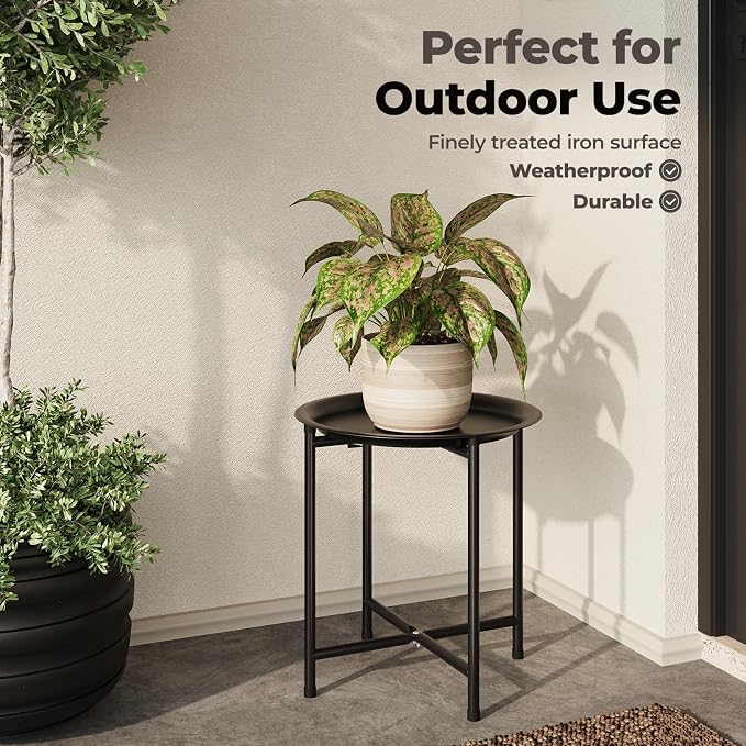 Bamworld Plant Stand Indoor Tall Plant Table - Image 5