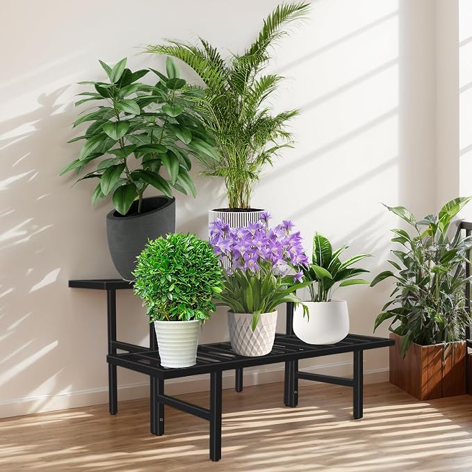 Plant Stand Indoor Outdoor, Heavy Duty Iron Pedestal Stands Metal Plant Stand - Image 5
