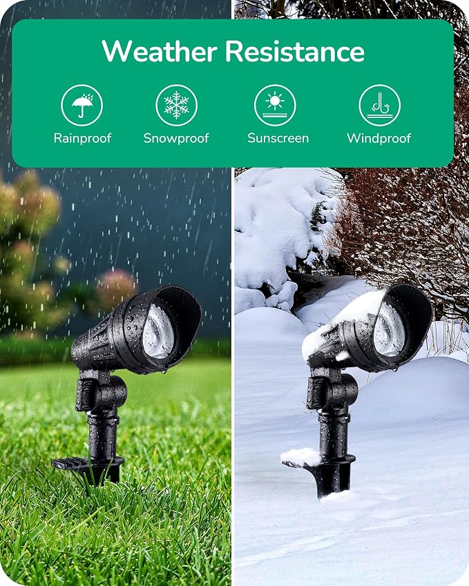 EDISHINE Low Voltage Landscape Lights, 3.2W 12V ACDC 240LM Low Voltage Spotlight - Image 4