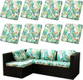 8Pcs Stretch Patio Cushion Covers, Outdoor Couch Covers Replacement, Outdoor by BIETYONE
