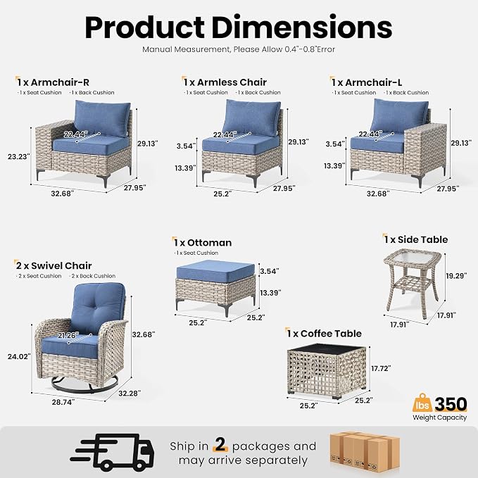 ovios 8-Piece Patio Furniture Set - Image 8