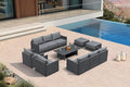 PURPLE LEAF 11 Pieces Patio Conversation Sets by PURPLELEAF
