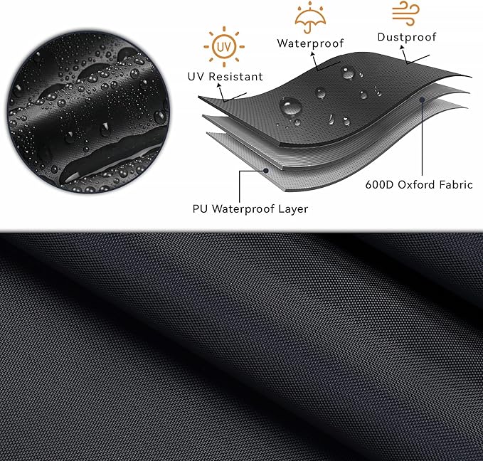 Outdoor Wicker Table Set Cover, Waterproof Cover - Image 2