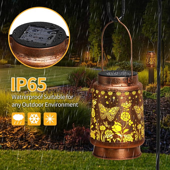 Solar Lanterns Outdoor Waterproof Garden Decor Christmas Gifts - Image 6